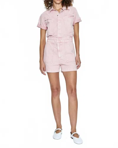 Pistola Campbell Romper In Rose Quartz In Pink