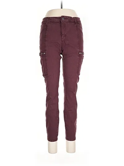Pre-owned Pistola Cargo Pants In Burgundy