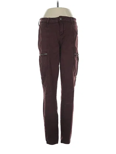 Pre-owned Pistola Cargo Pants In Burgundy