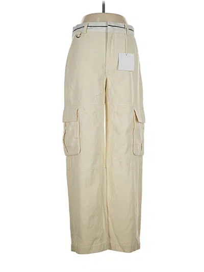 Pre-owned Pistola Cargo Pants In Ivory
