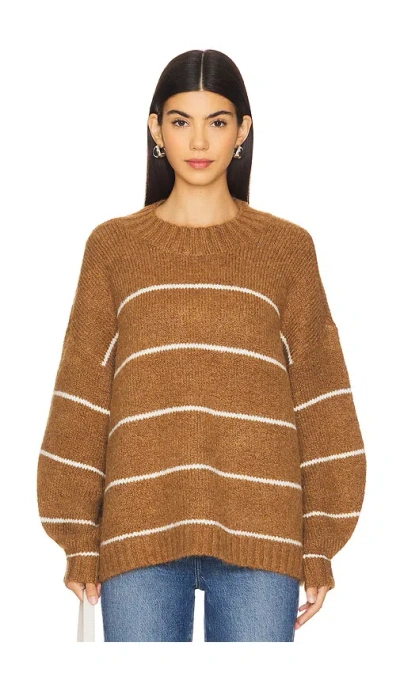 Pistola Carlen Sweater In Caramel & White Stripe