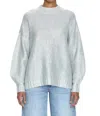 Pistola Carlen Mock Neck Oversize Sweater In Snow Disco