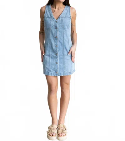 Pistola Carmel Denim Mini Dress In Blue