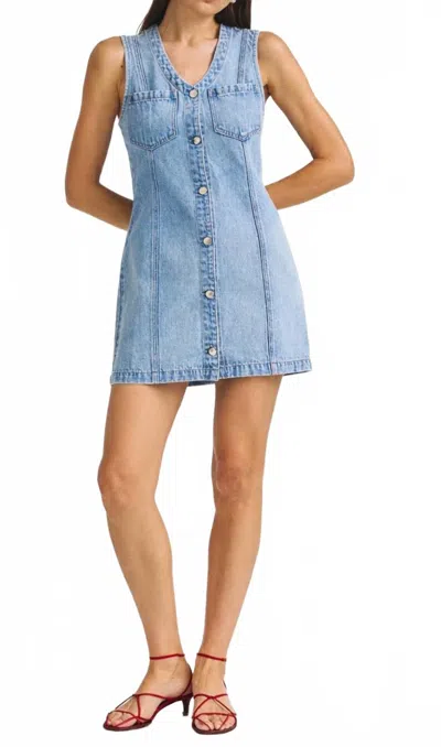 Pistola Carmel Denim Mini Dress In Serendipity In Blue