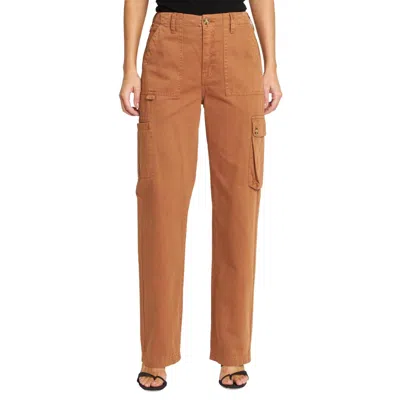 PISTOLA CASSIE CARGO HIGH RISE PANT IN SPICY BROWN