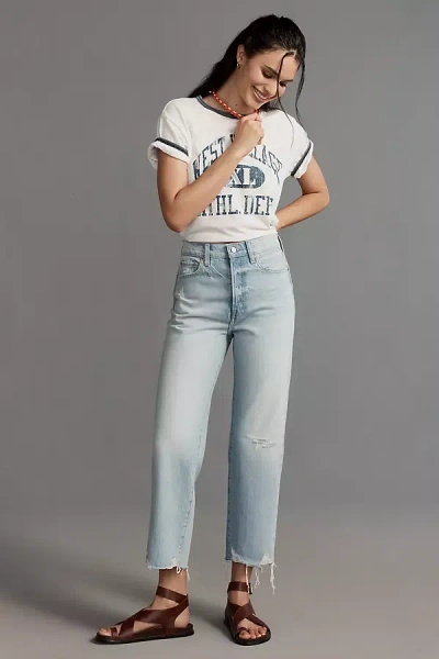 Pistola Cassie Crop High-rise Straight-leg Jeans