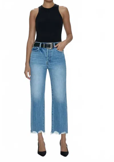 Pistola Cassie Crop In Vintage Era In Blue