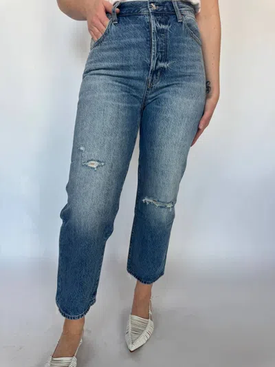Pistola Cassie Crop Jeans In Blue