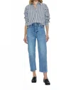 Pistola Cassie Crop Super High Rise Straight Crop Jeans In Cambridge Vintage In Multi