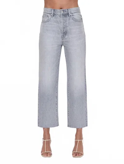 Pistola Cassie Crop Super High Rise Straight Leg Jeans In Enigma In Multi