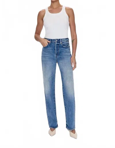 Pistola Cassie Denim Straight Jeans In Serpentine In Blue