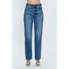 Pistola Cassie Embellished High Waist Ripped Straight Leg Jeans In Illuminating