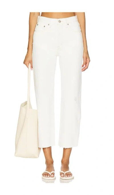 Pistola Cassie High Rise Crop Straight In Ecru Vintage