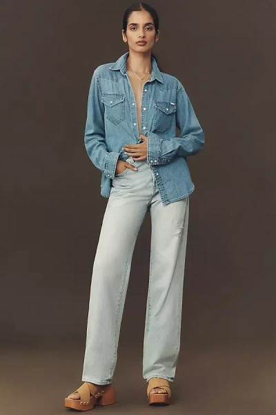 Pistola Cassie High-rise Straight-leg Jeans In Blue