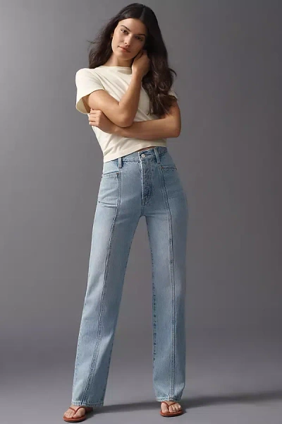 Pistola Cassie High Rise Straight Leg Jeans In Blue