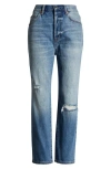 Pistola Cassie High Waist Crop Jeans In Honor Distressed