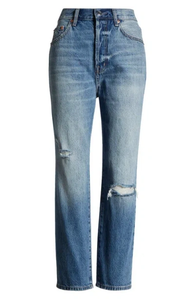 Pistola Cassie High Waist Crop Jeans In Honor Distressed