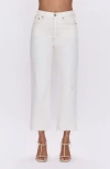Pistola Cassie Crop Super High Rise Jean In Ecru Vintage In White
