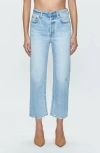 PISTOLA CASSIE HIGH WAIST CROP STRAIGHT LEG JEANS