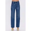 Pistola Cassie High Waist Straight Leg Jeans In Blue