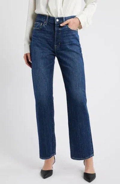 Pistola Cassie High Waist Straight Leg Jeans In Blue