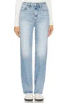 Pistola Cassie Straight Leg Jean In Fonda In Black