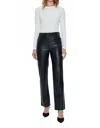 Pistola Cassie Straight Leg Pants In Black In Black