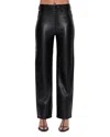 Pistola Cassie Super High Rise Faux Leather Jeans In Onyx In Multi