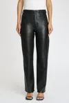 Pistola X Revolve Cassie Super High Straight Pant In Black