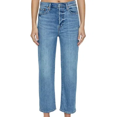 Pistola Cassie Super High Rise Straight Crop Jean In Cambridge Vintage In Blue