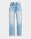 Pistola Cassie Super High Rise Straight Crop Jeans In Era Vintage In Era Vintage