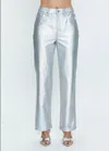 Pistola Cassie Super High Rise Straight In Coated Prism In White