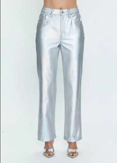 Pistola Cassie Super High Rise Straight In Coated Prism In Multi
