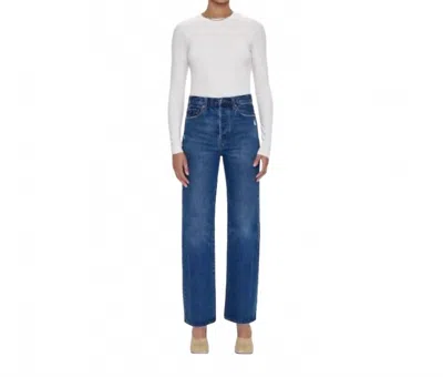 Pistola Cassie Super High Rise Straight Jean In Cameo Vintage In Multi