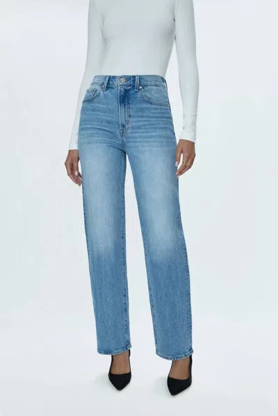 PISTOLA CASSIE SUPER HIGH RISE STRAIGHT JEANS IN BLUE