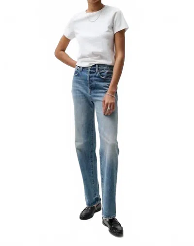 Pistola Cassie Super High Rise Straight Jeans In Serpentine Vintage In Multi