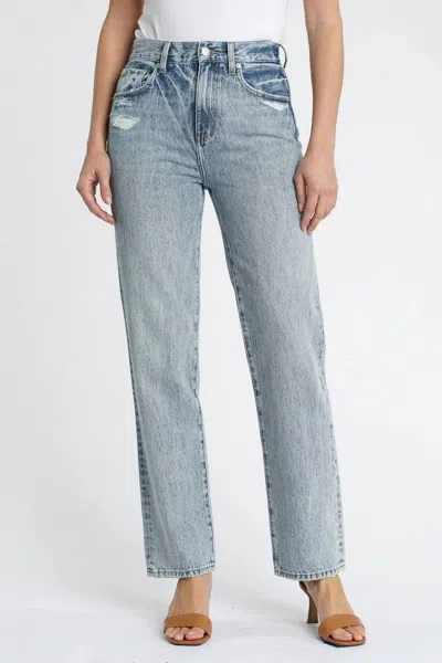 Pistola Cassie Super High Rise Straight Leg Jeans In Bowery In Multi