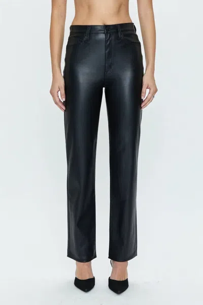 Pistola Cassie Super High Rise Straight Pant In Slate Black In Multi