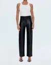 Pistola Cassie Super High Rise Straight Pants In Onyx In Black