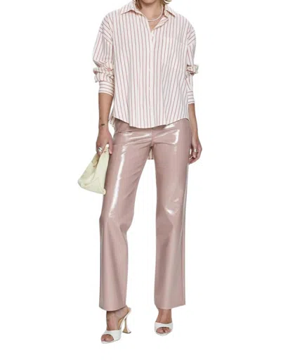 Pistola Cassie Super High Rise Straight Pants In Vinyl Rose In Multi