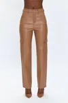 Pistola Cassie Utility Straight Pants In Almond In Brown
