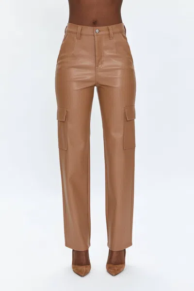 Pistola Cassie Utility Straight Pants In Almond In Brown