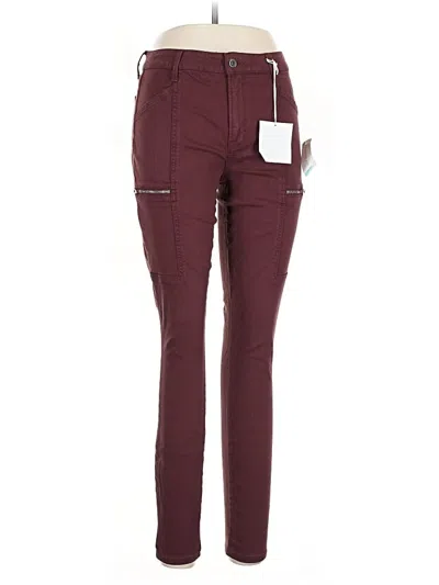 Pre-owned Pistola Casual Pants In Burgundy