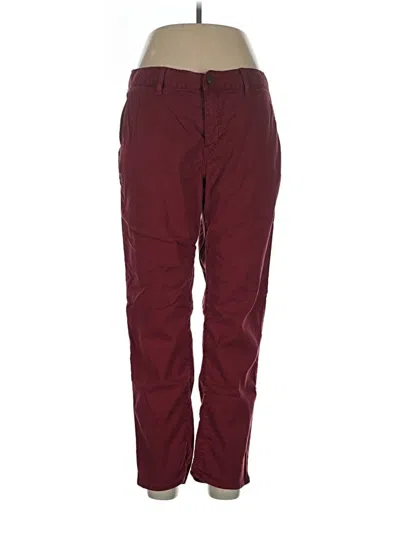 Pre-owned Pistola Casual Pants In Burgundy