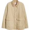 Pistola Cecile Star Print Quilted Denim Jacket In Canoe