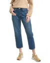 Pistola Charlie High-rise Clash Classic Straight Ankle Jean In Blue
