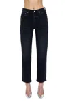 Pistola Charlie High Rise Classic Straight Ankle Jean In Jubilee In Multi