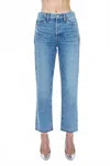 Pistola Charlie High Rise Classic Straight Ankle Jeans In Brooks Vintage In Blue