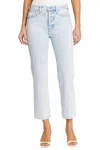Pistola Charlie High Rise Straight Cut Jeans In Rennie In Multi