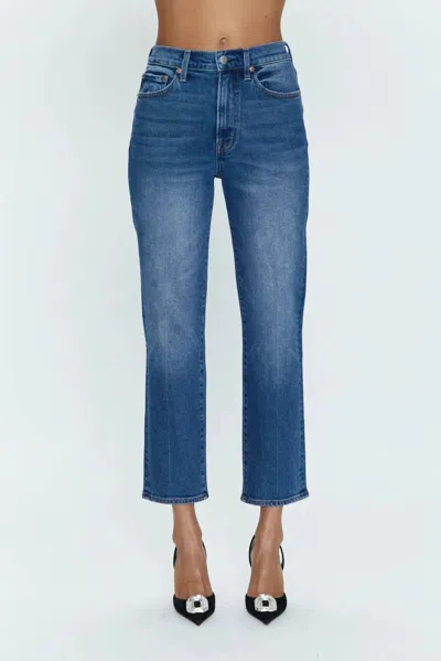 PISTOLA CHARLIE HIGH RISE STRAIGHT JEAN IN BLUE